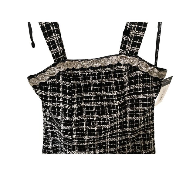 TAHARI ASL WOMENS RHINESTONE EMBELLISHED BLACK IVORY Varies NWT - Picture 4 of 10